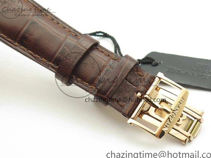 0309 Villeret 6651 RG ZF 1:1 Best Edition White Dial On Brown Leather Strap A Unique 8097